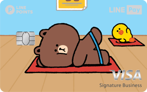 LINE Pay商務御璽瑜珈熊